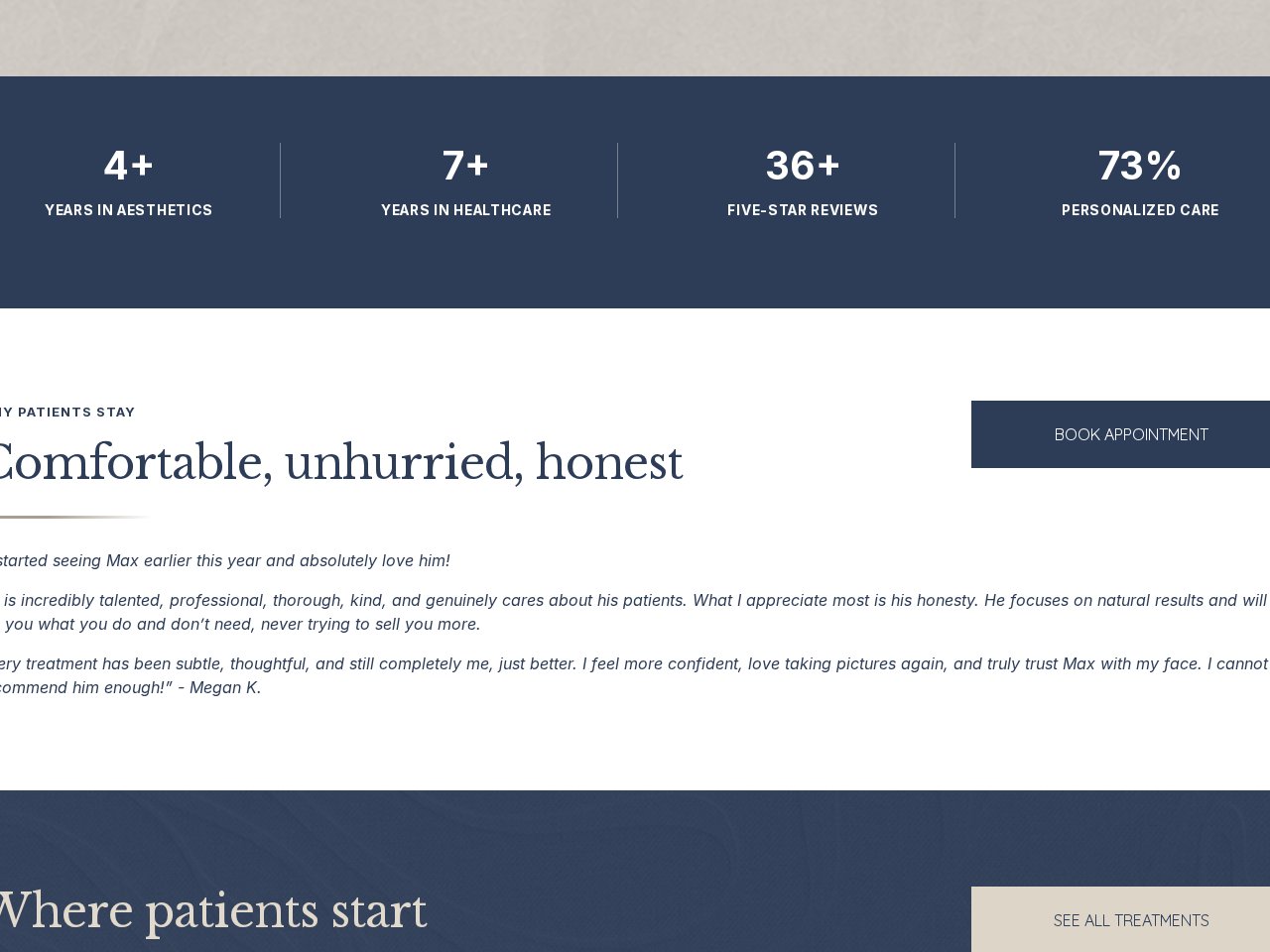 Leno Aesthetics — Med spa website — design & build