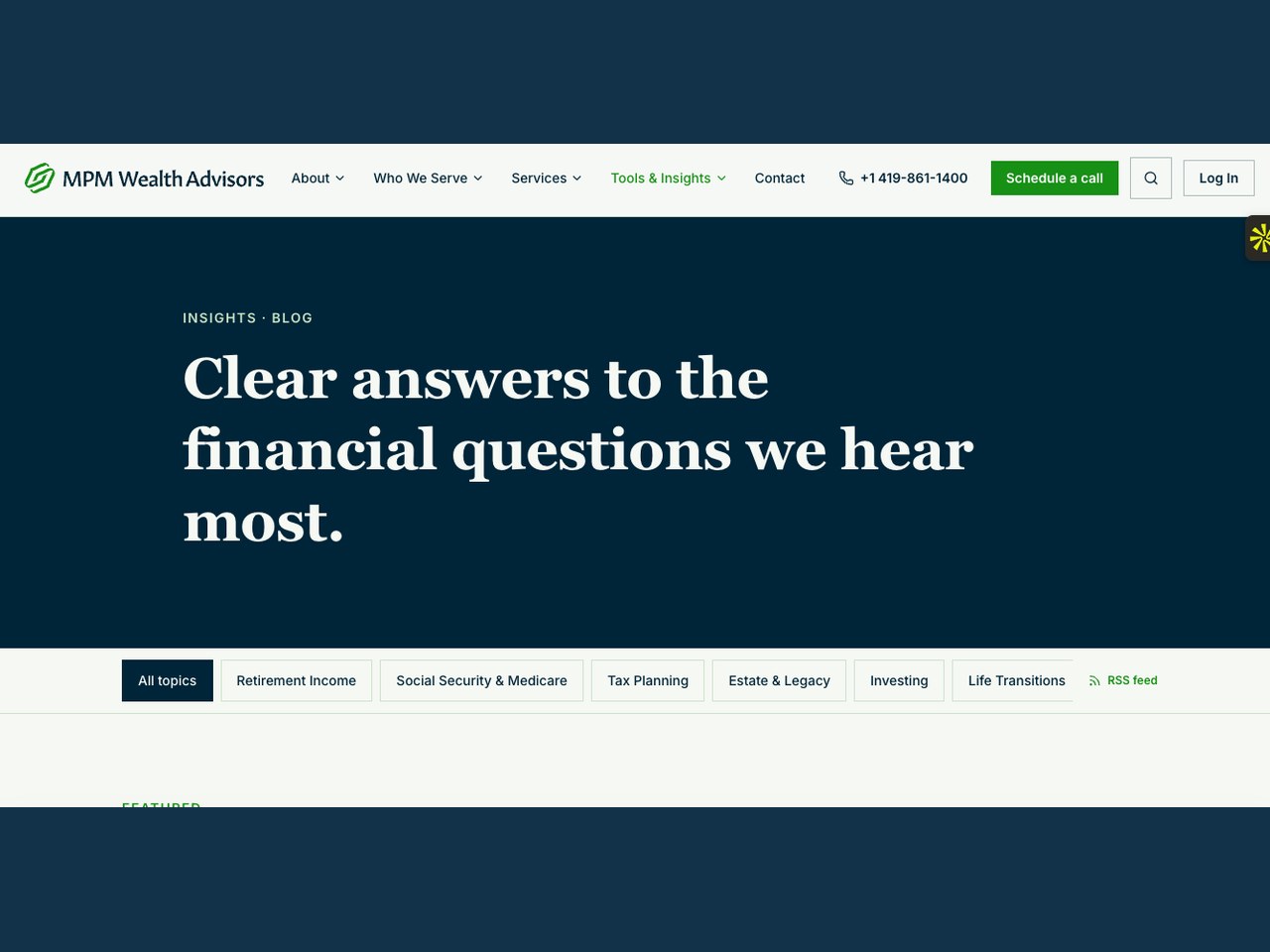 MPM Wealth Management — SEO blog content