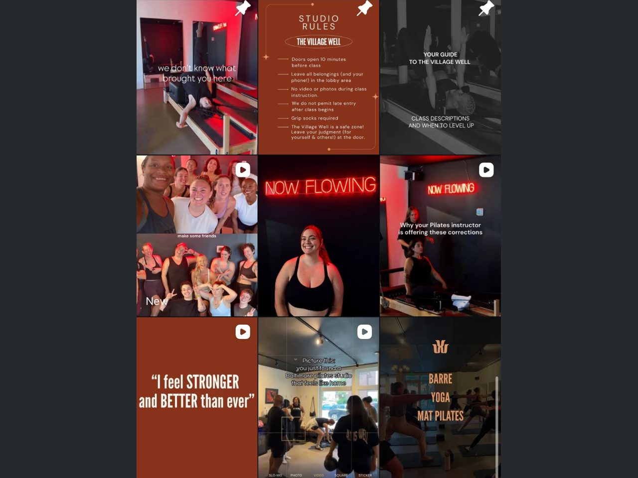 The Village Well — Organic social from day one